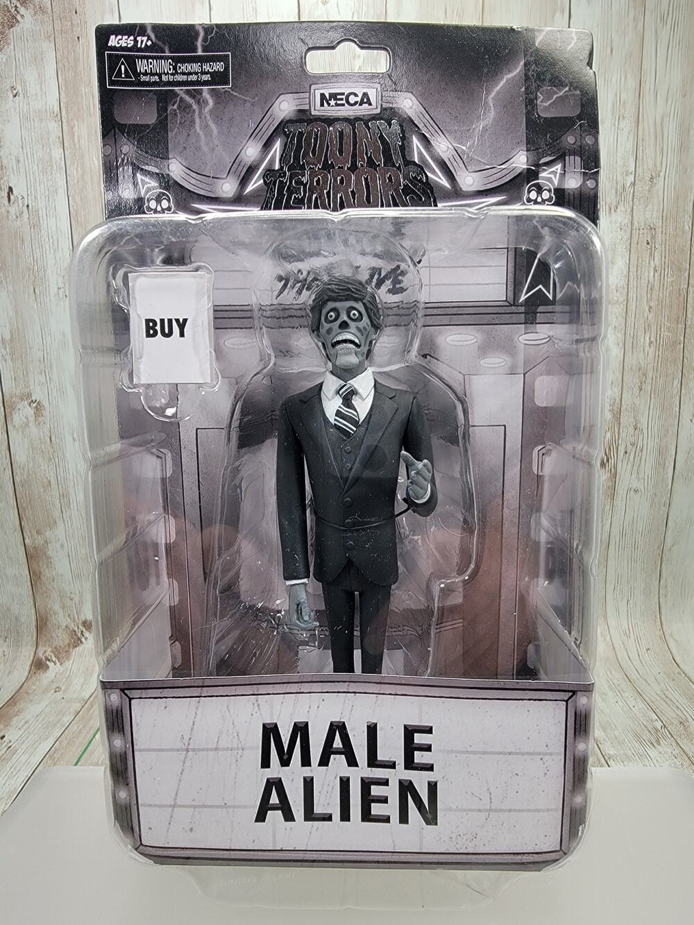 NECA Toony Terrors Silver Screen They Live MALE ALIEN 2024 New
